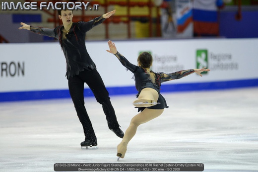 2013-02-28 Milano - World Junior Figure Skating Championships 0578 Rachel Epstein-Dmitry Epstein NED